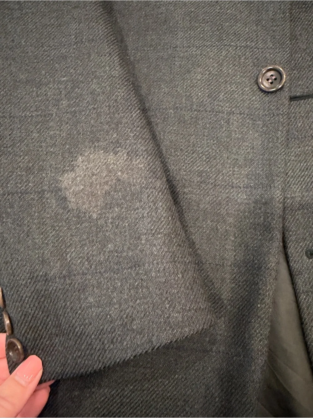 Canali Classic Men's Wool Blazer in Charcoal Herringbone 42R